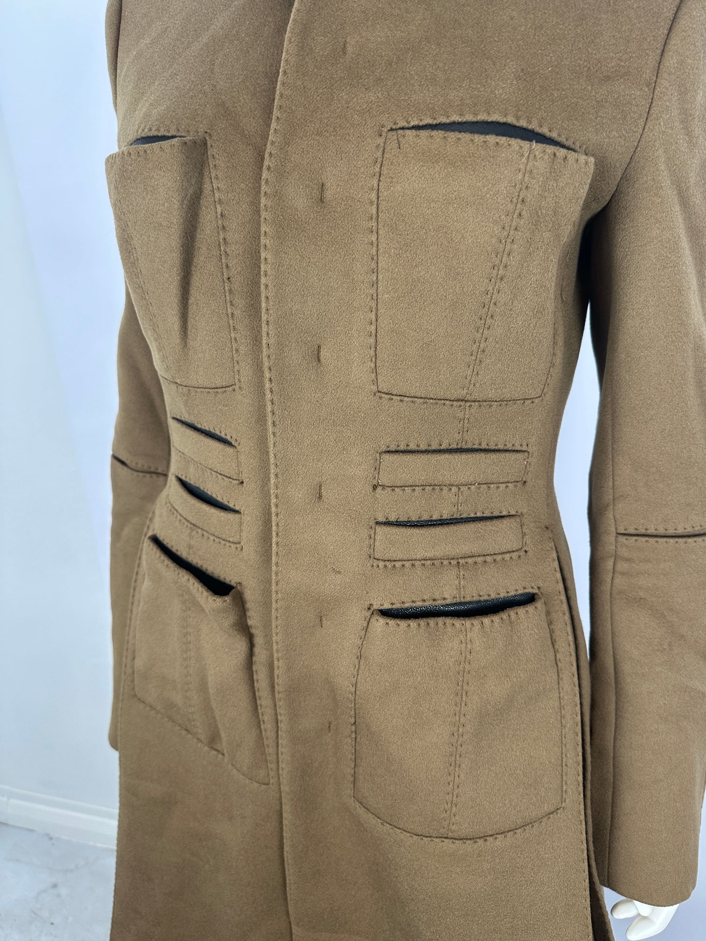 JEAN PAUL GAULTIER UTILITY POCKET CASHMERE WOOL COAT