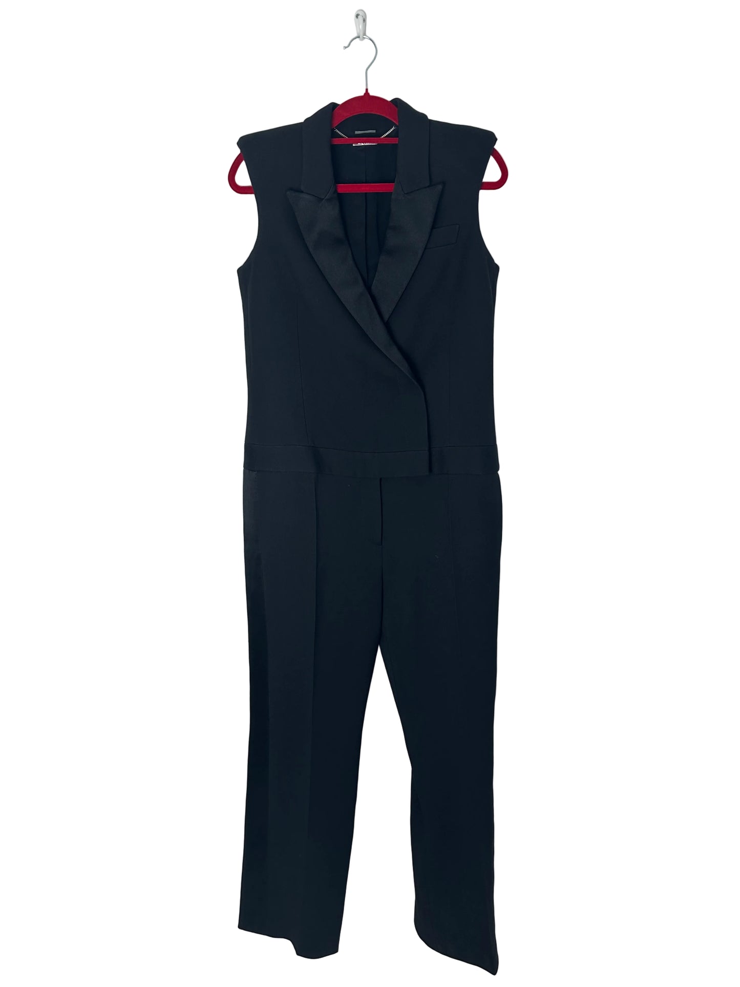 Black jumpsuit on a white background