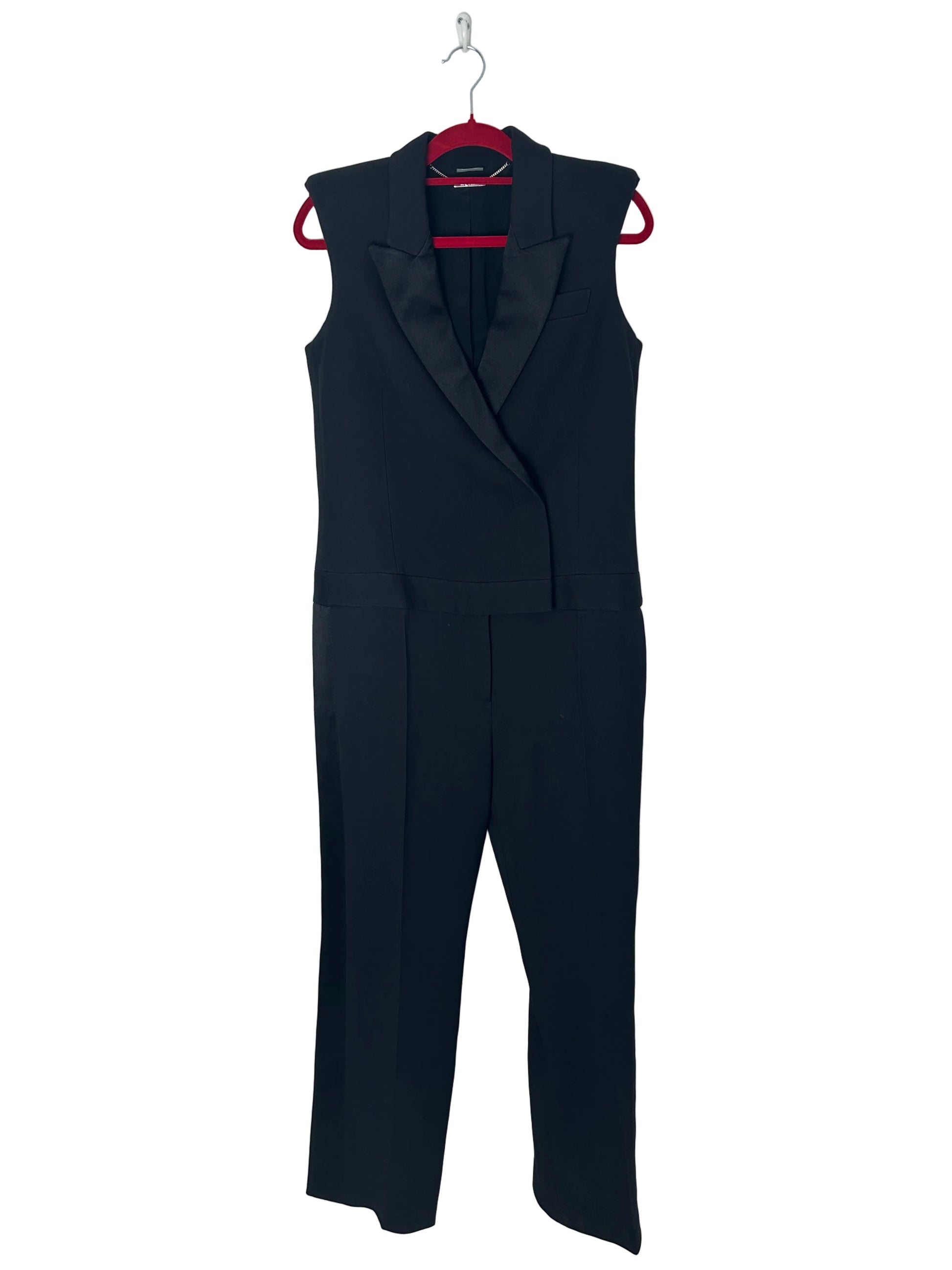 Black jumpsuit on a white background