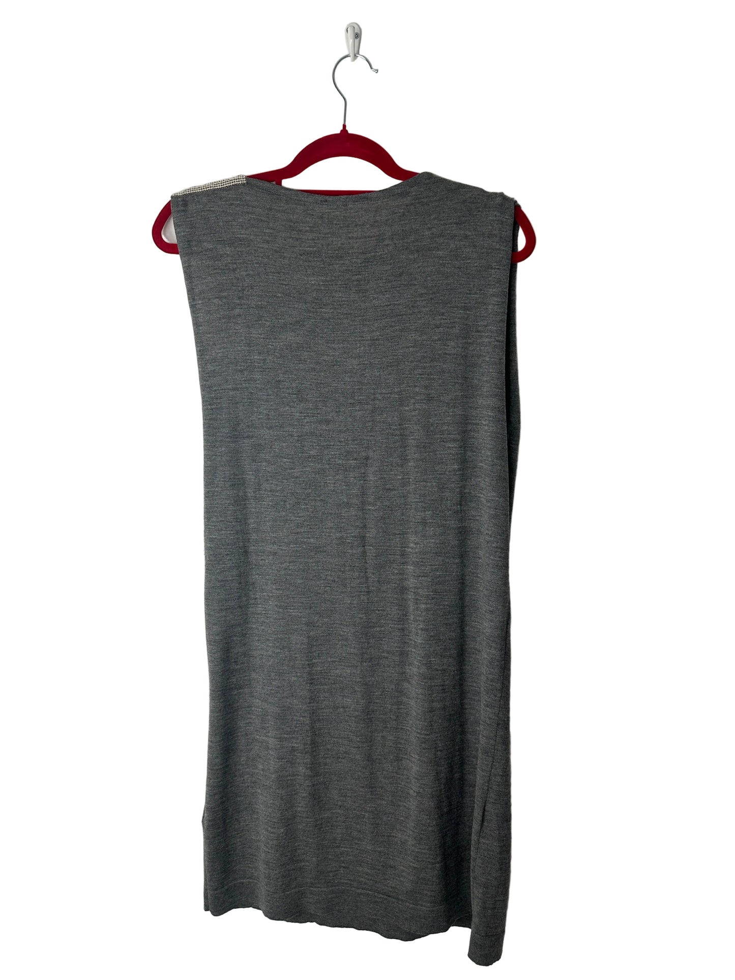 Gray dress on a white background