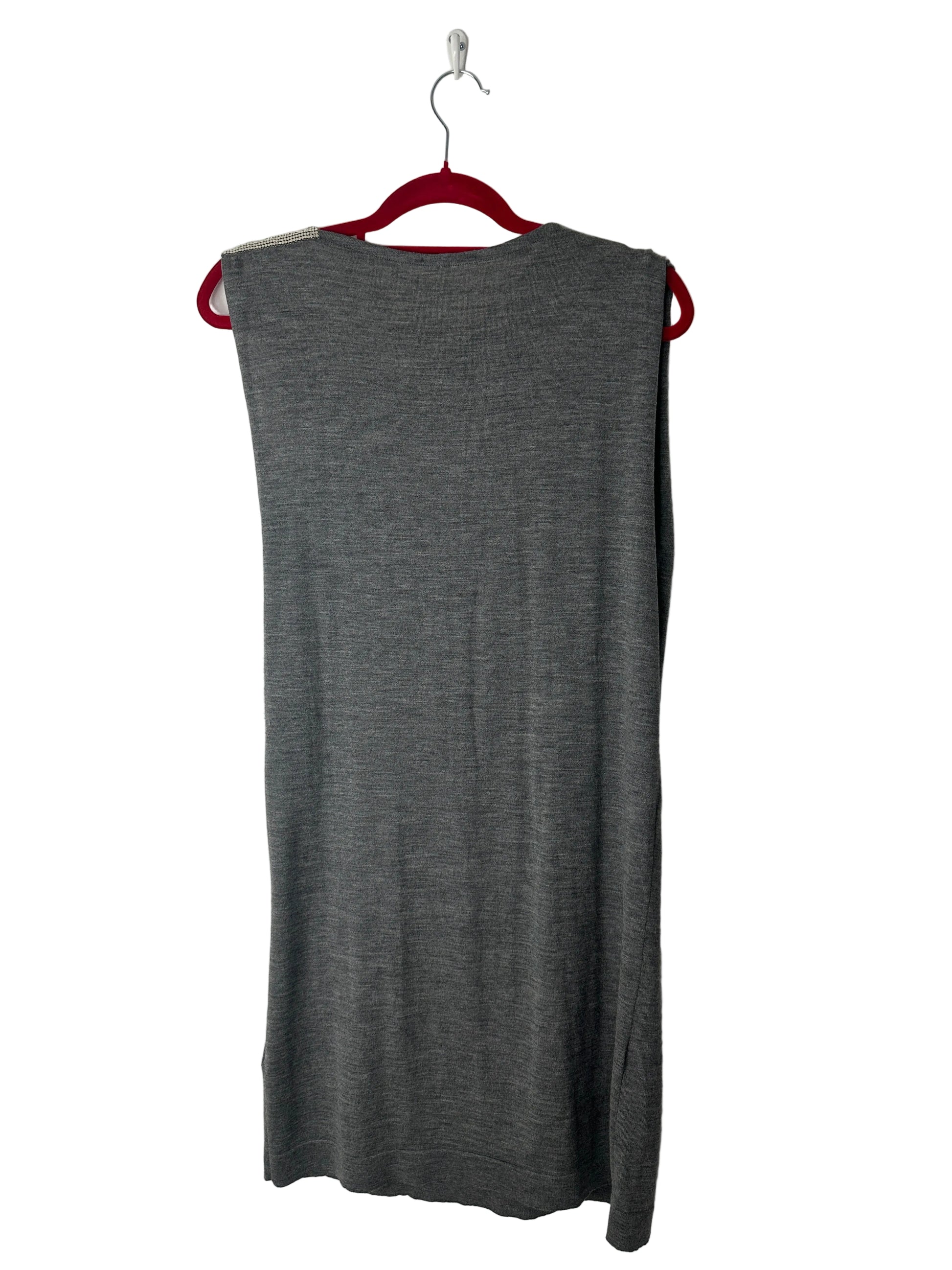 Gray dress on a white background