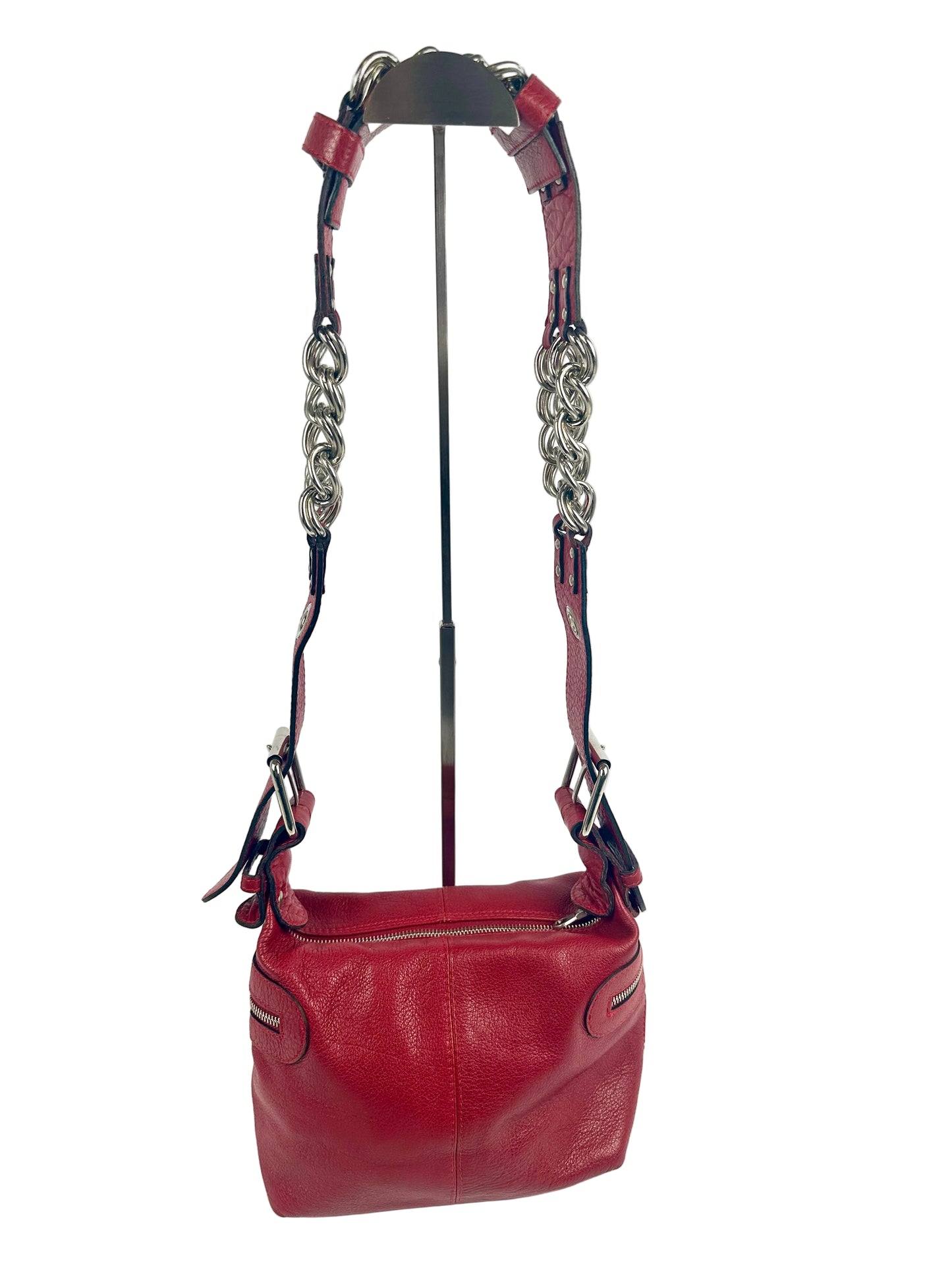Red Bag with large chain strap