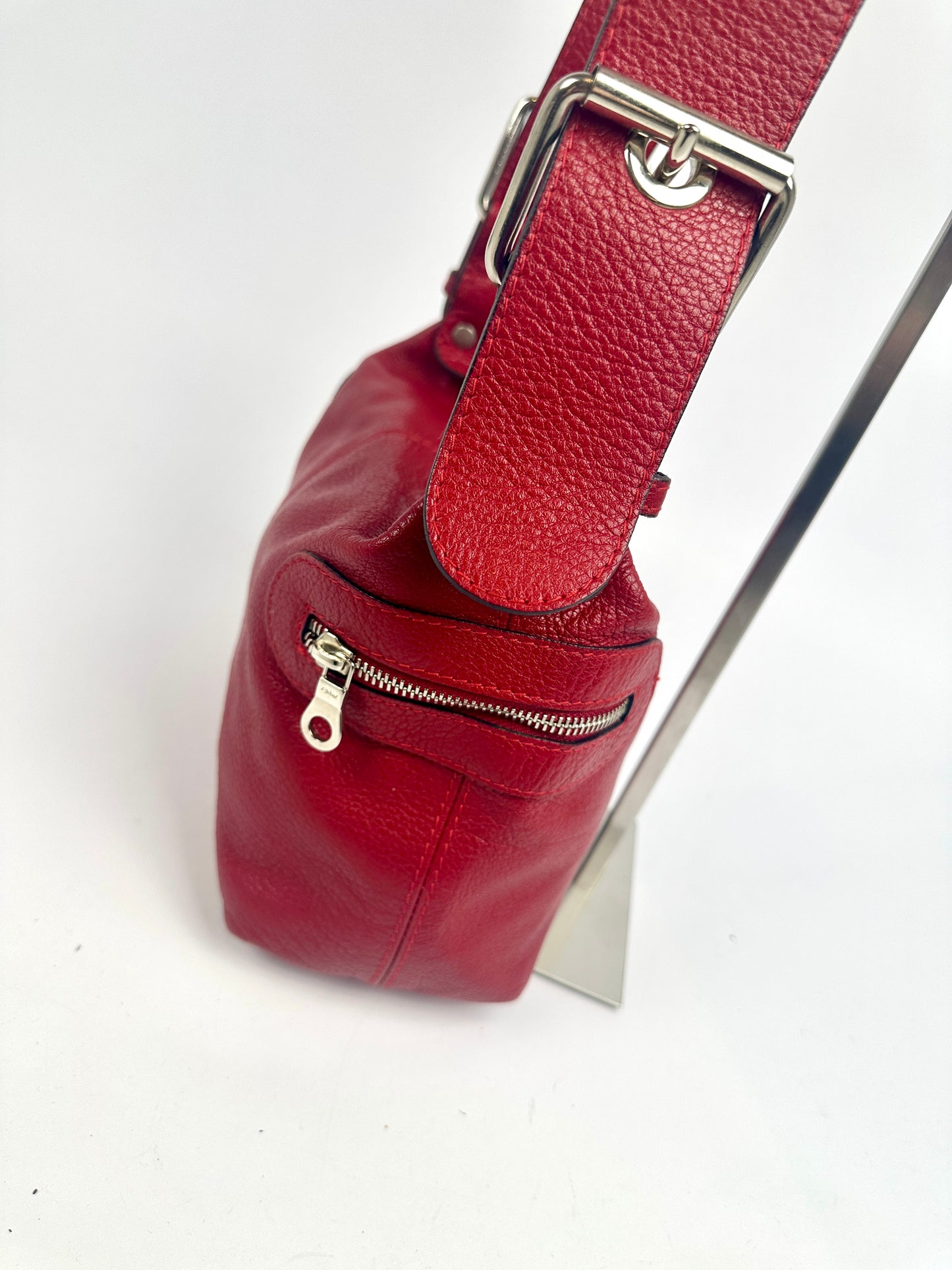 Large Red Bag Close Up