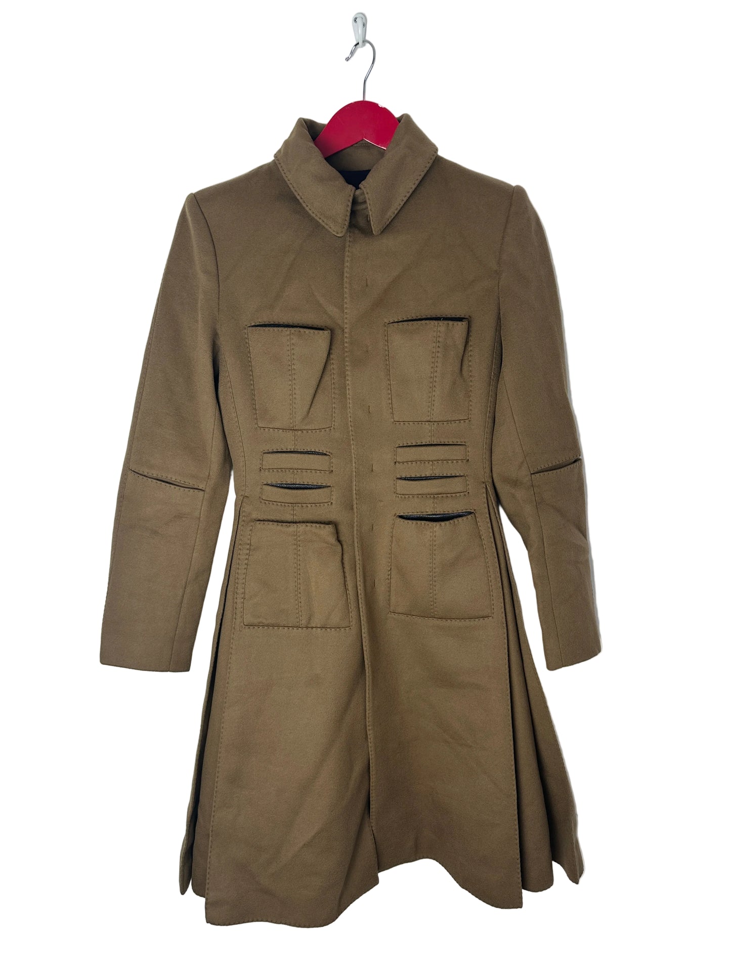Brown coat on a white background
