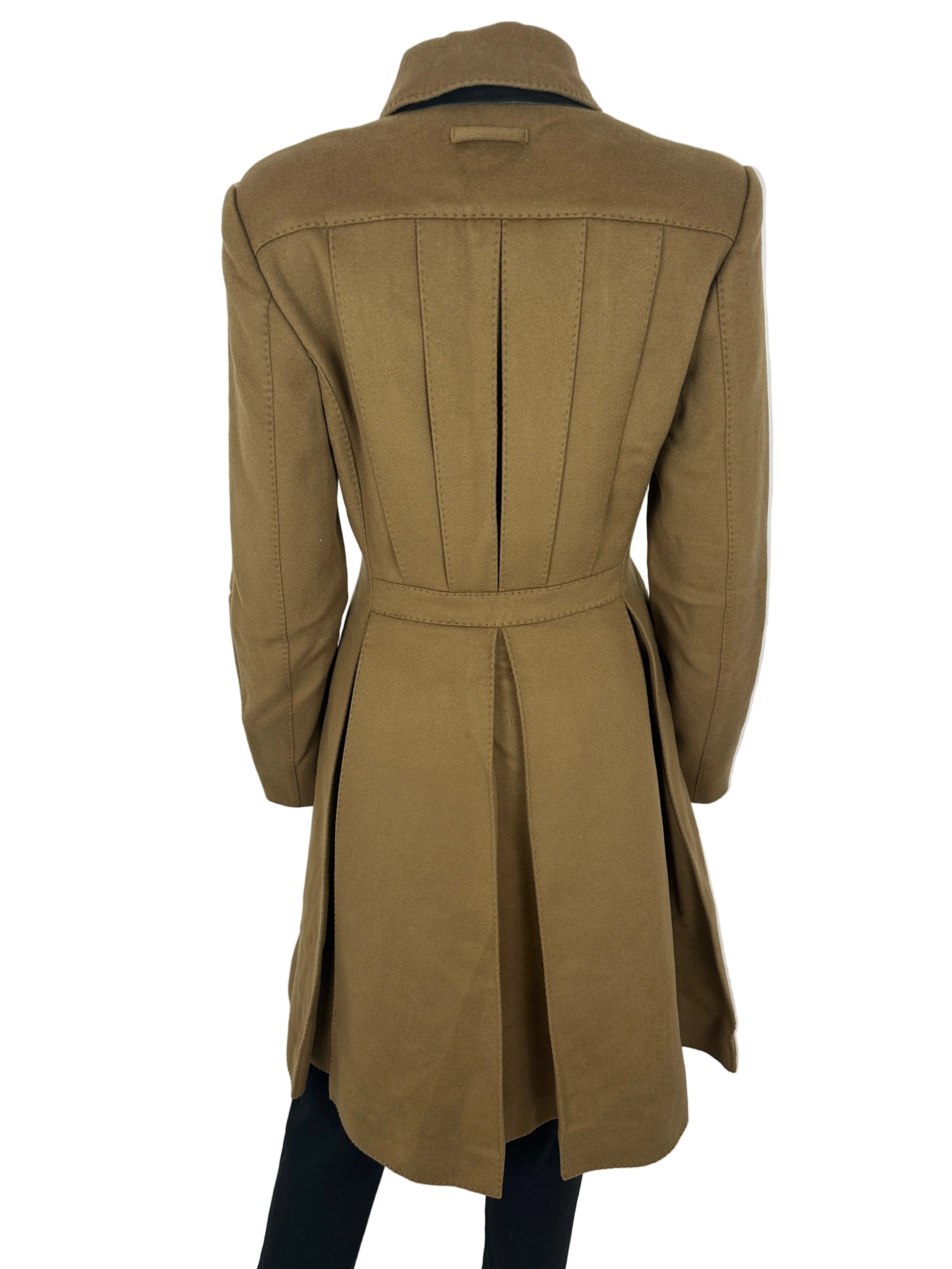 Brown coat with on a white background