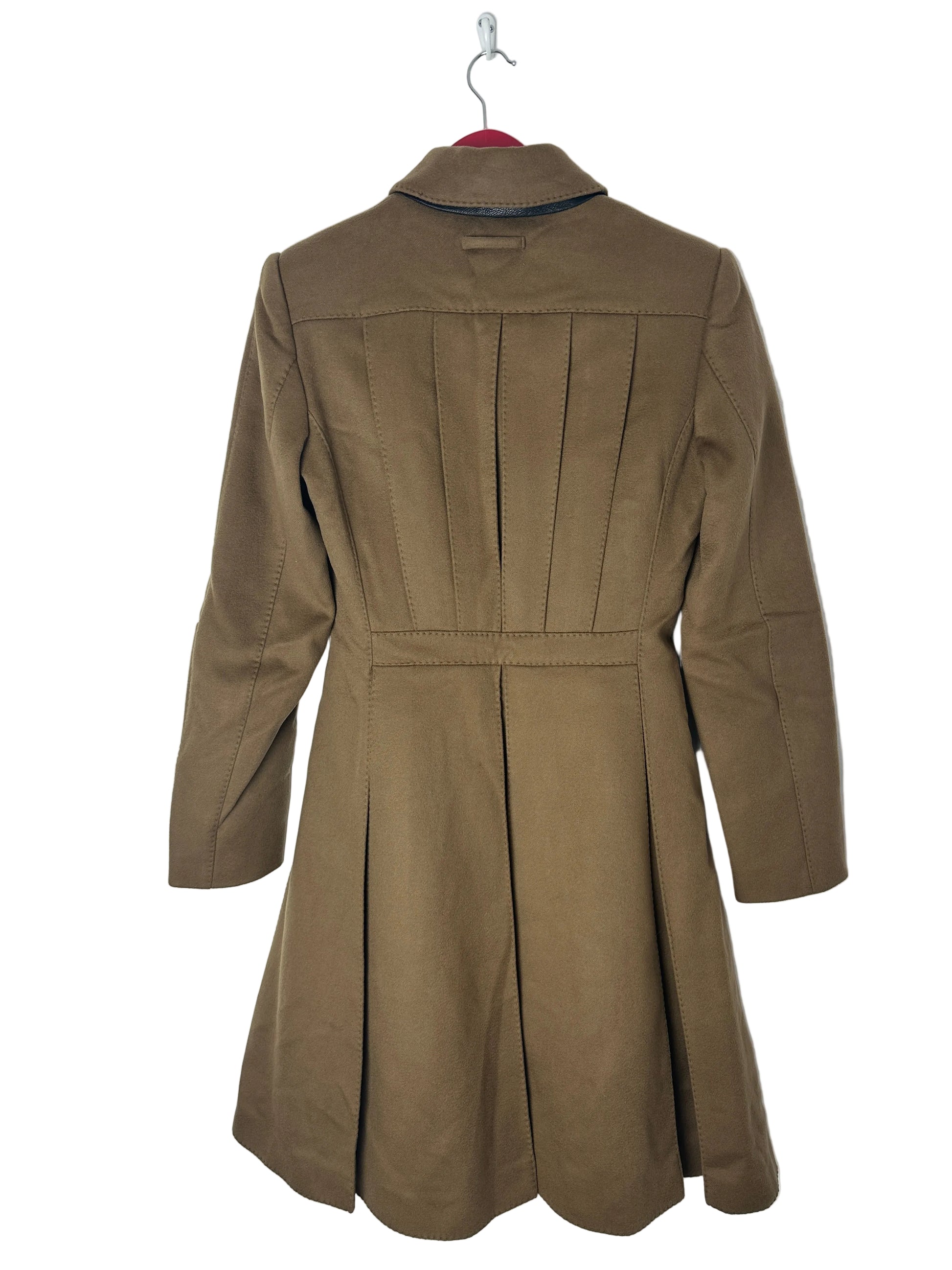 Brown coat on a white background