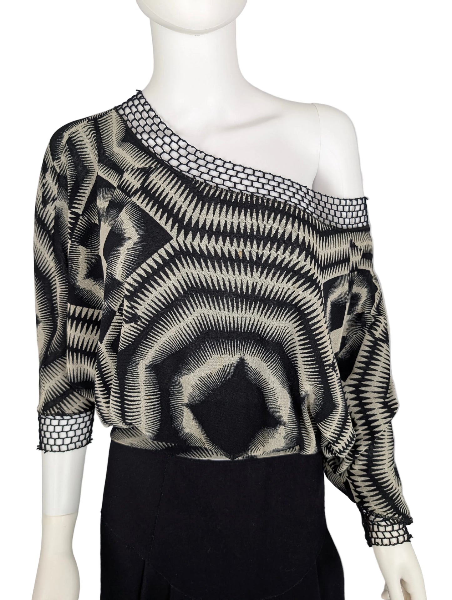 JEAN PAUL GAULTIER SOLEIL FISHNET DETAIL TOP