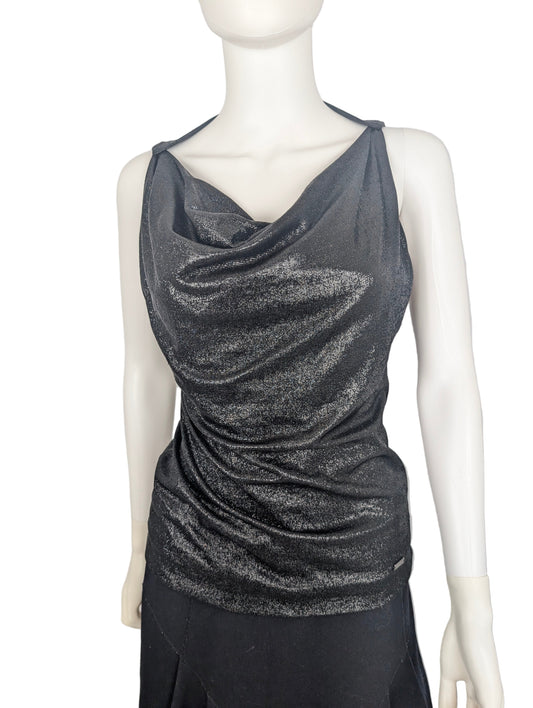 Gucci 2008 Cowl Neck Sparkly Top