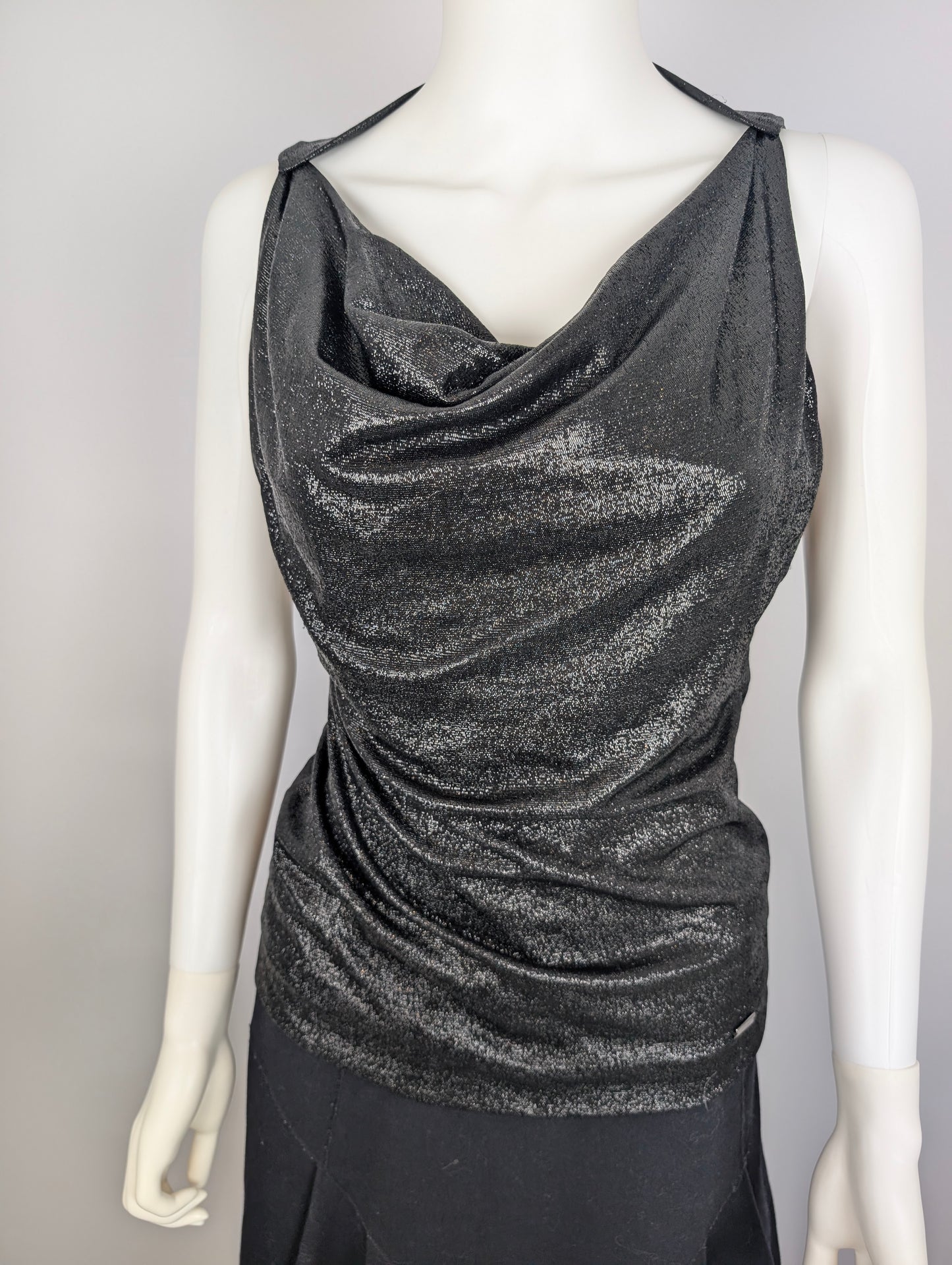 Gucci 2008 Cowl Neck Sparkly Top