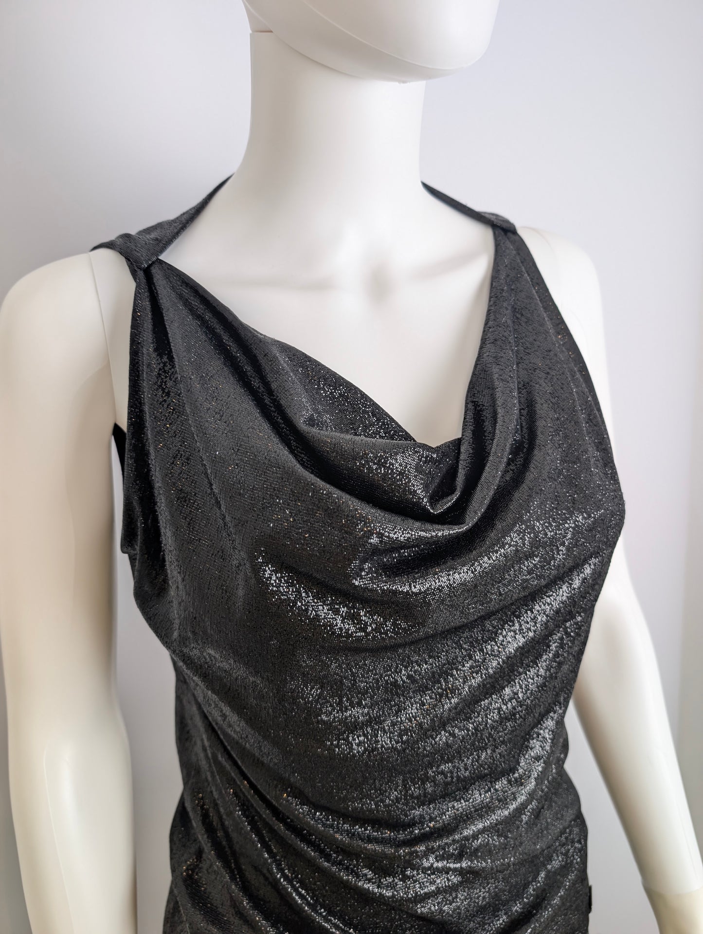 Gucci 2008 Cowl Neck Sparkly Top
