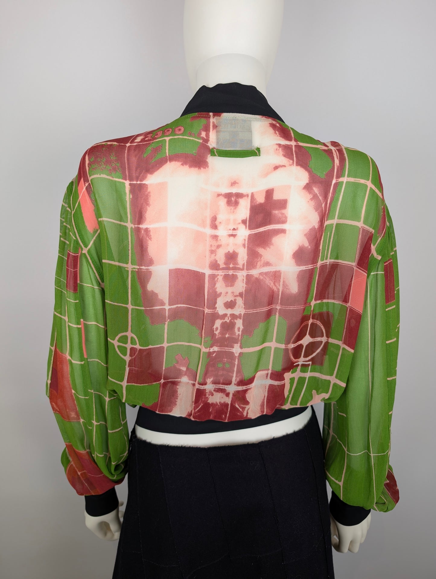 Jean Paul Gaultier Xray Mesh Bomber Jacket