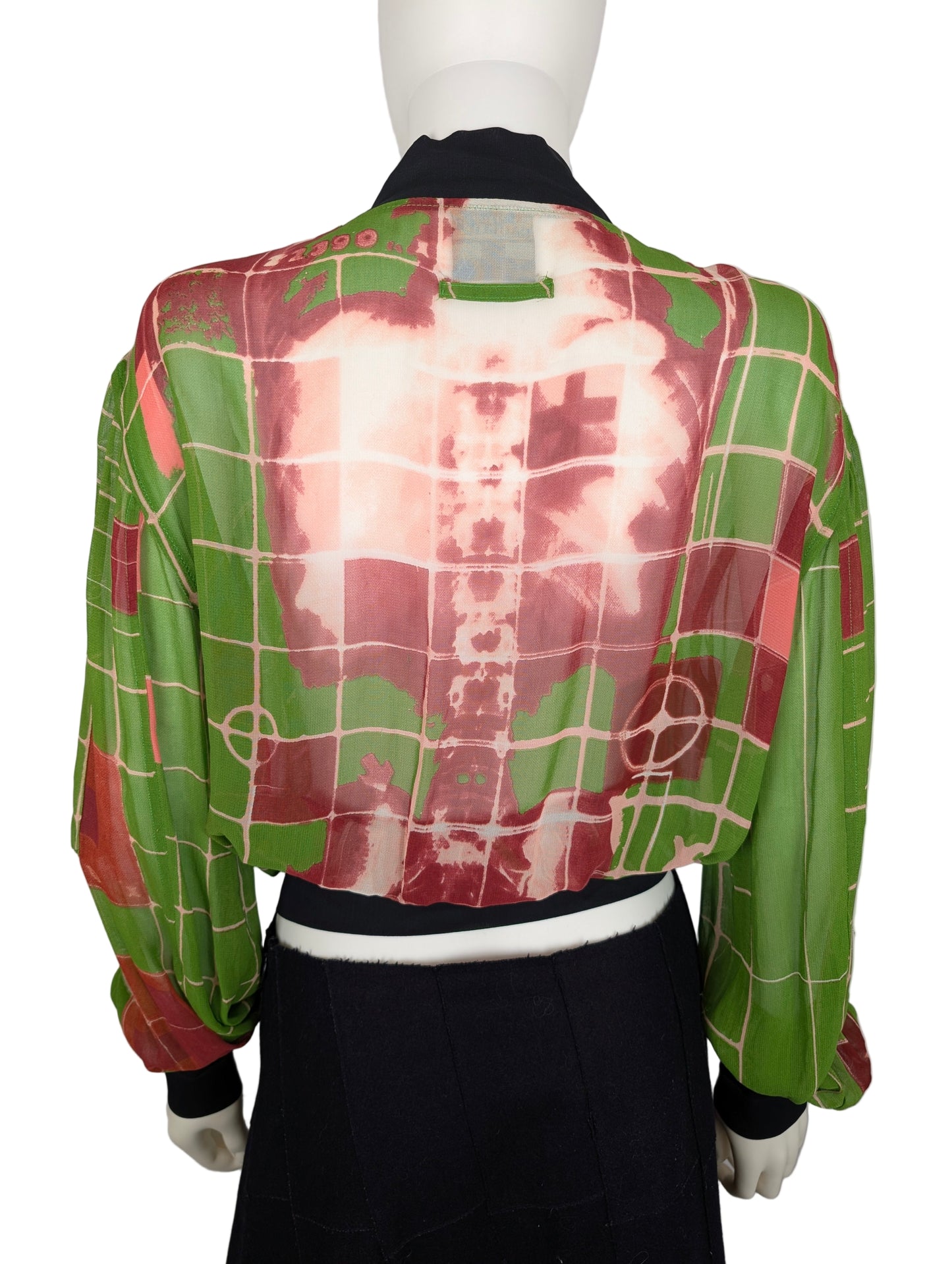 Jean Paul Gaultier Xray Mesh Bomber Jacket