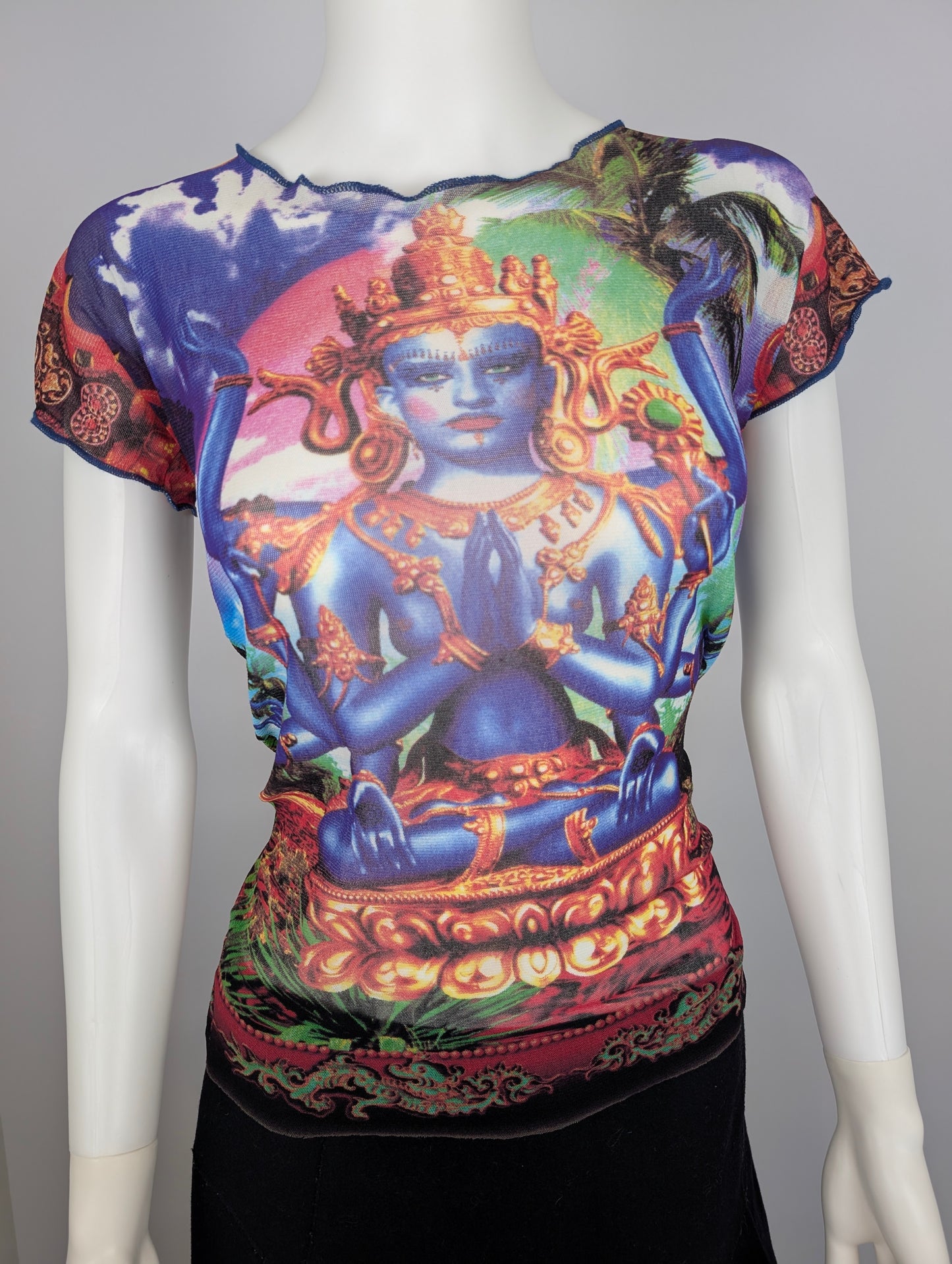 Jean Paul Gaultier Shiva Mesh Top