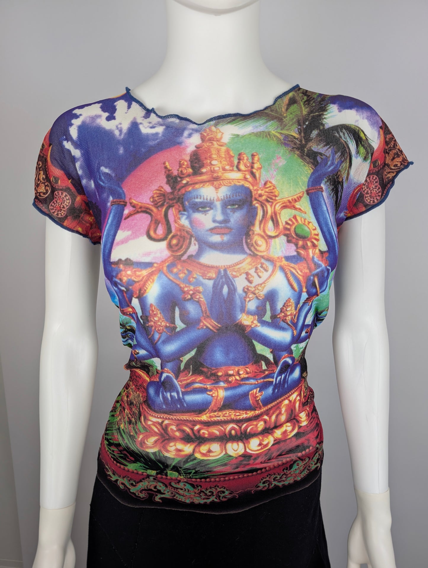 Jean Paul Gaultier Shiva Mesh Top
