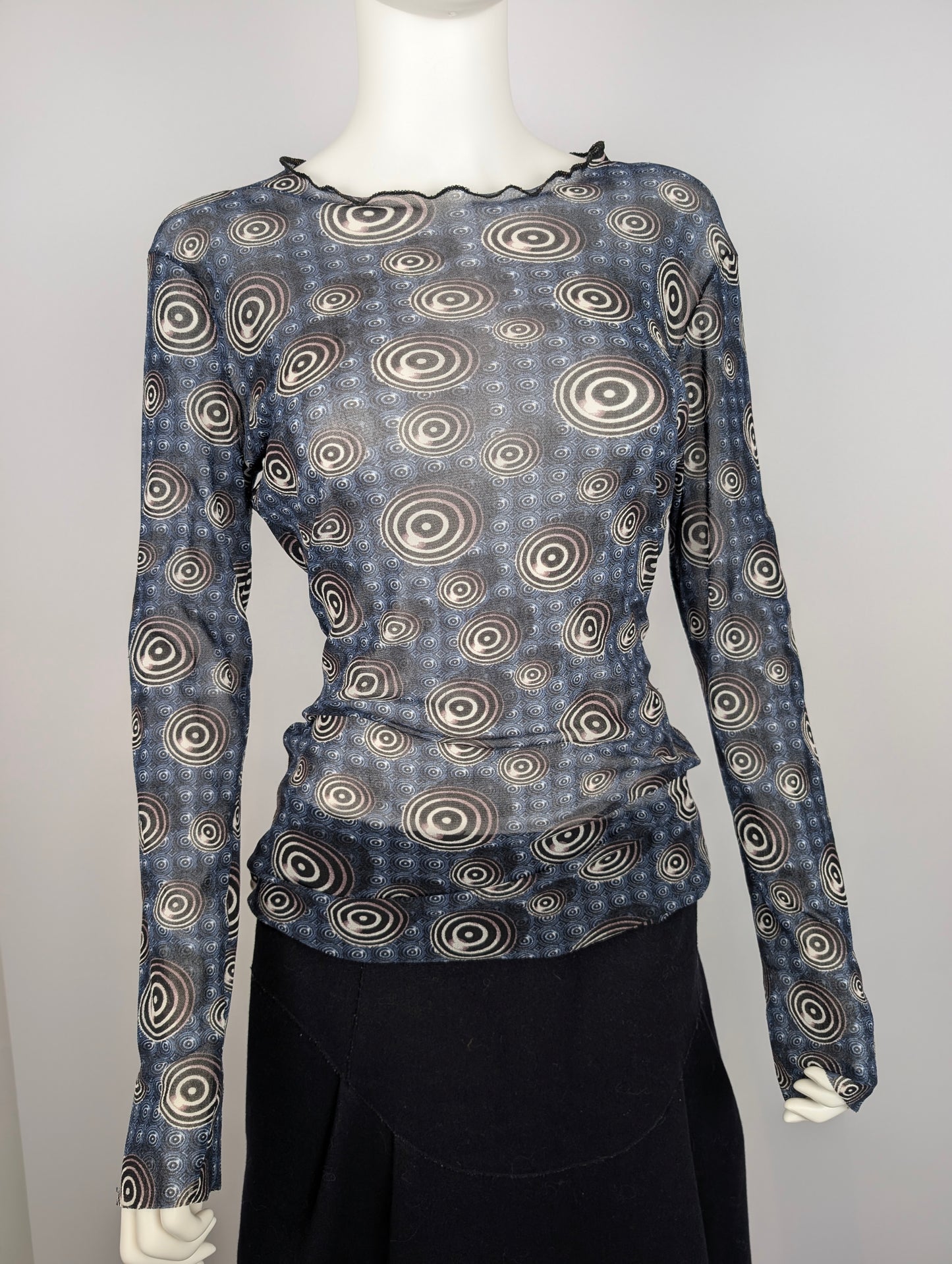 Jean Paul Gaultier Psychedelic Print Top