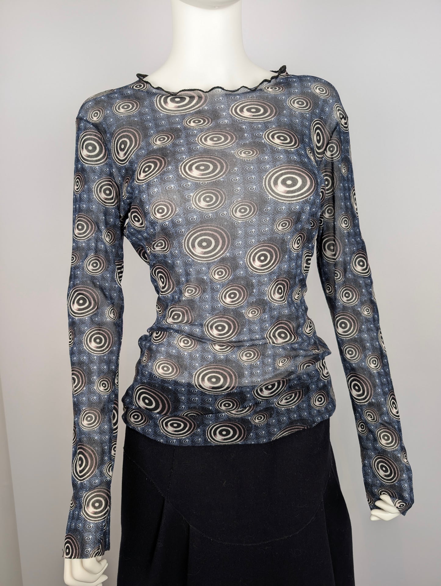 Jean Paul Gaultier Psychedelic Print Top