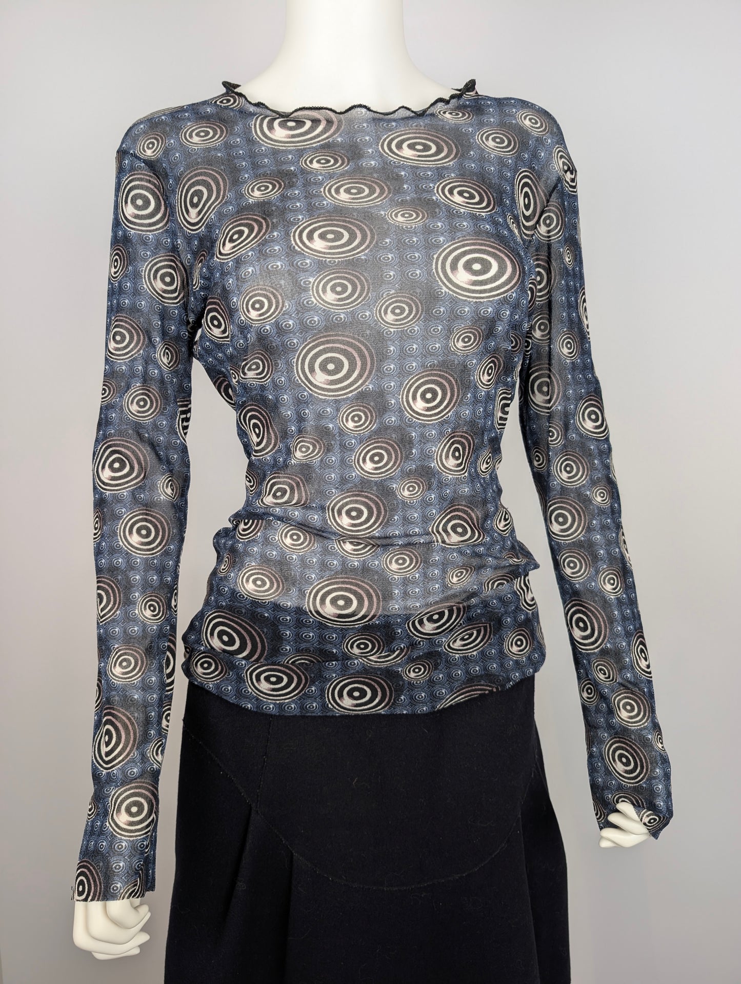 Jean Paul Gaultier Psychedelic Print Top