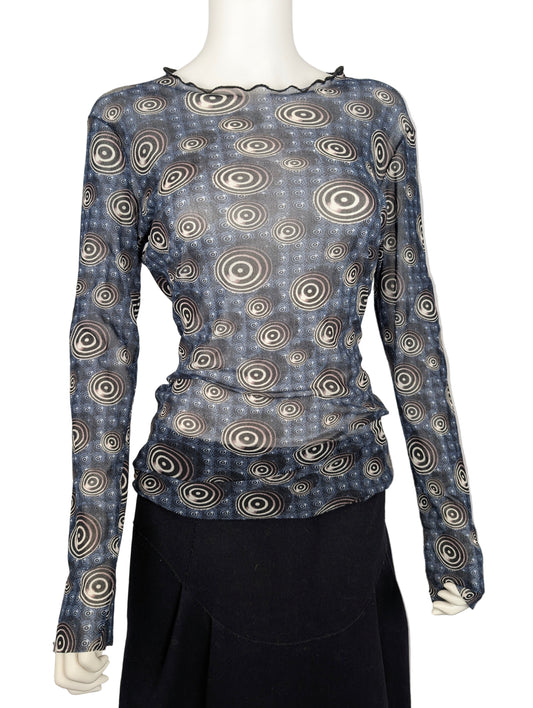 Jean Paul Gaultier Psychedelic Print Top