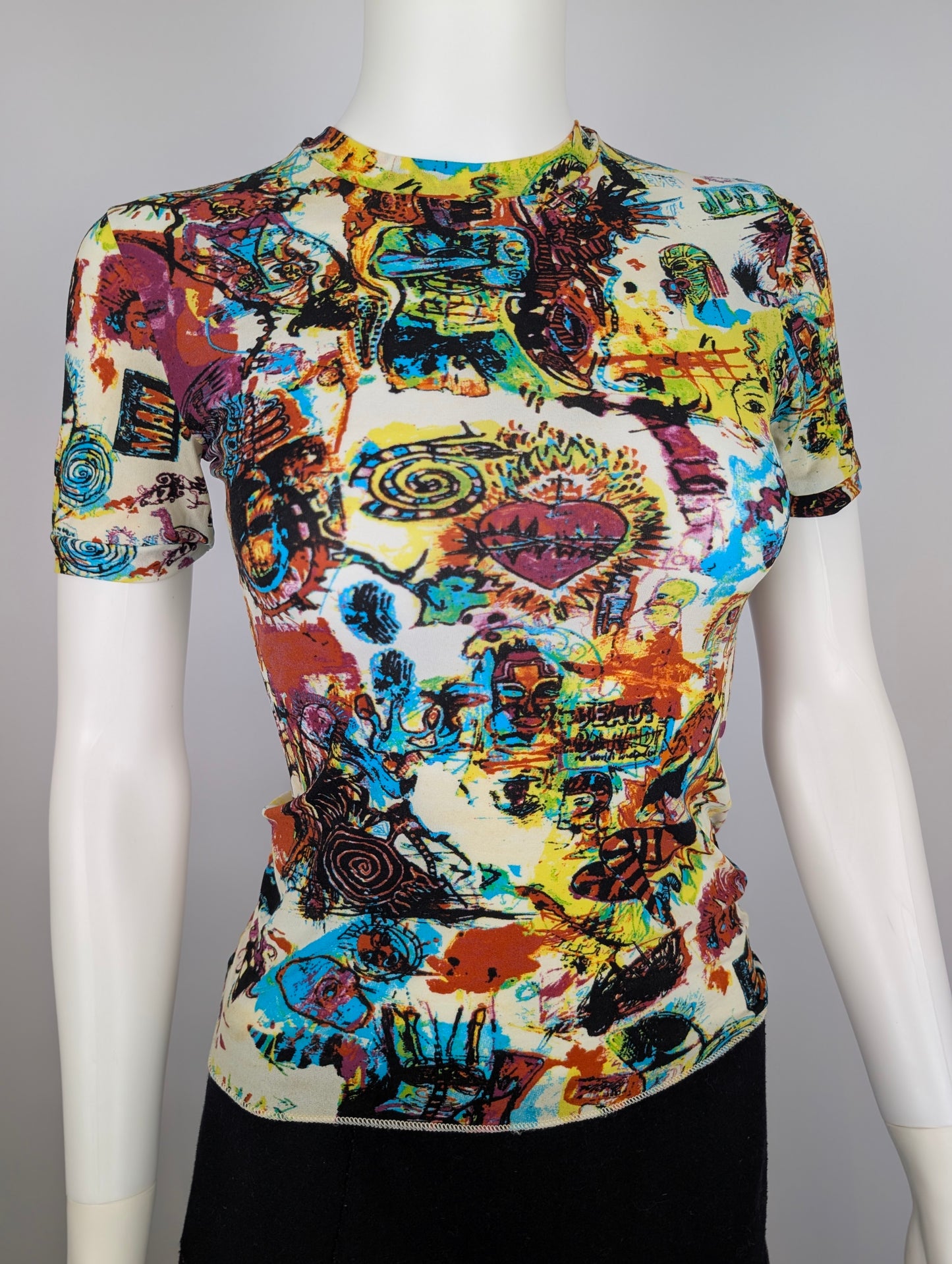 Jean Paul Gaultier Basquiat White Top