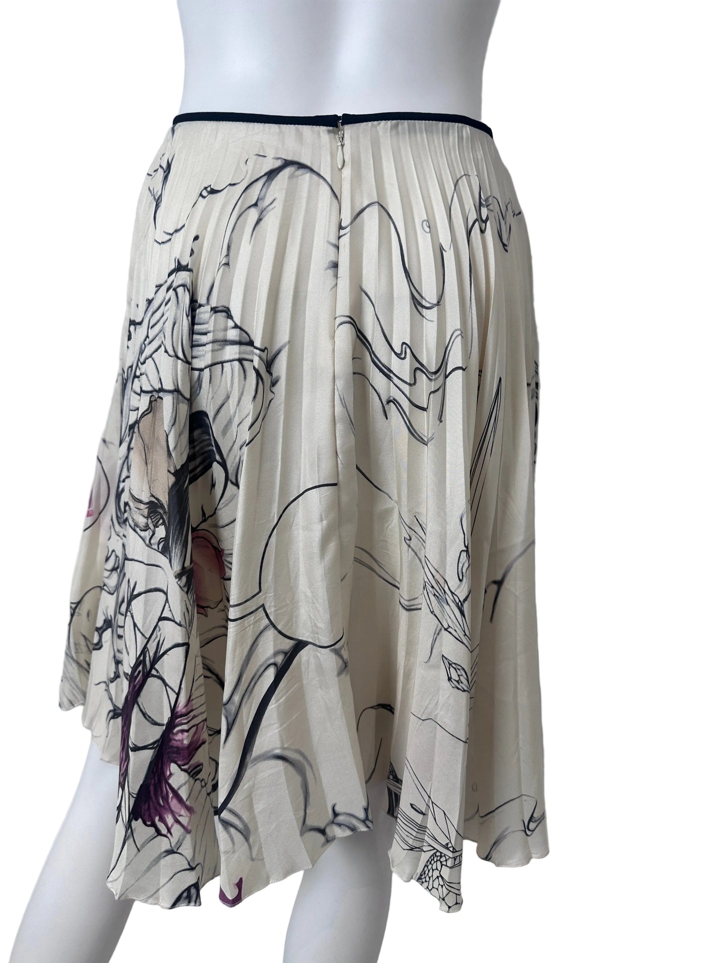 Prada Fairt Skirt Back