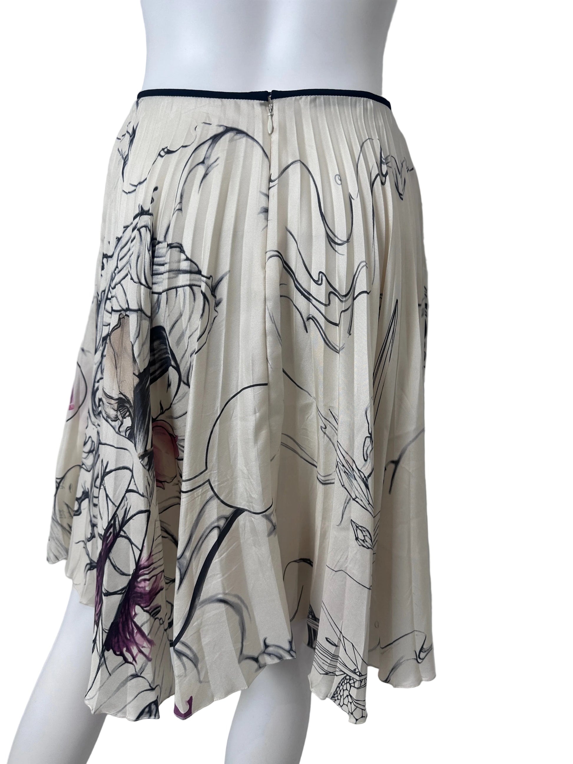 Prada Fairt Skirt Back
