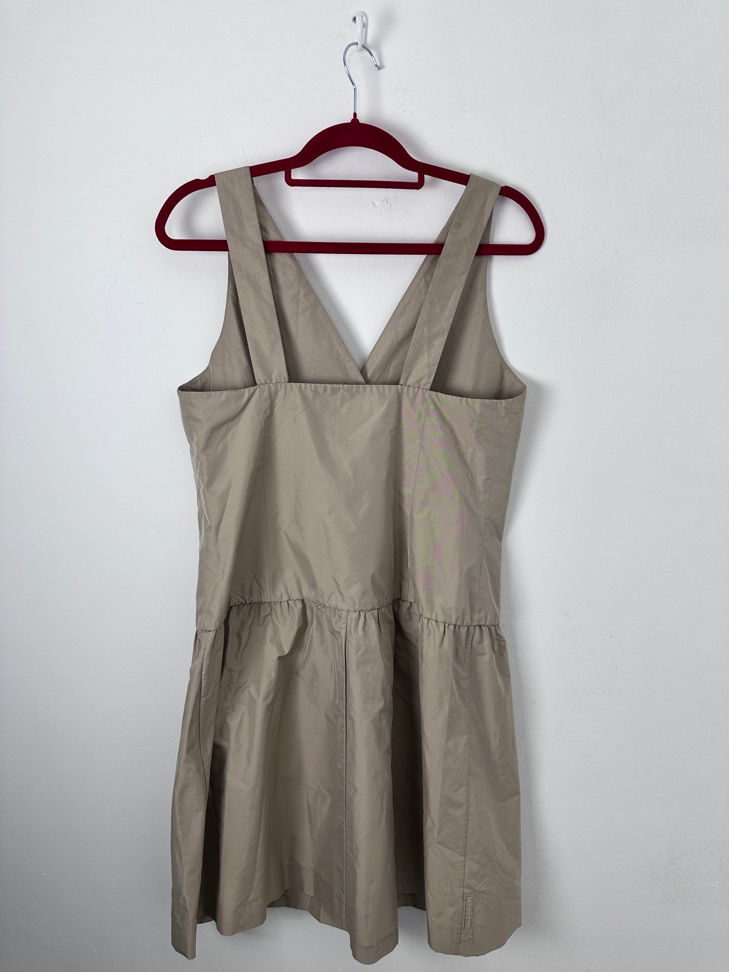 PRADA BEIGE TACTICAL NYLON DRESS
